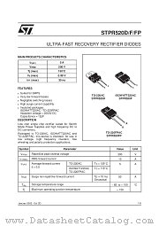 STPR520D datasheet pdf SGS Thomson Microelectronics