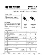STPR310D datasheet pdf SGS Thomson Microelectronics