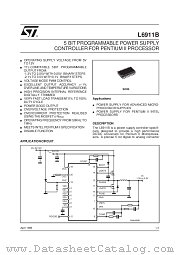 L6911B datasheet pdf SGS Thomson Microelectronics