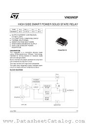 VN05NSP datasheet pdf SGS Thomson Microelectronics