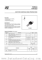 TYP1012 datasheet pdf SGS Thomson Microelectronics