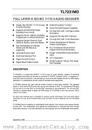 TL7231MD datasheet pdf Samsung Electronic