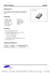 KA22425D datasheet pdf Samsung Electronic