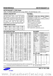 M372F320(8)0DT1-C EDO MODE datasheet pdf Samsung Electronic