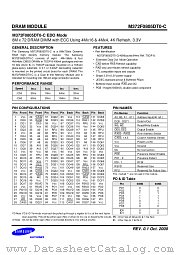 M372F0805DT0-C EDO MODE datasheet pdf Samsung Electronic