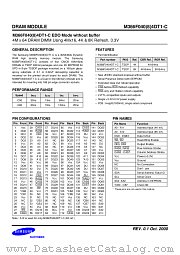M366F040(8)4DT1-C EDO MODE WITHOUT BUFFE datasheet pdf Samsung Electronic