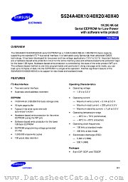S524A40X20 datasheet pdf Samsung Electronic