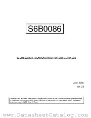 S6B0086 datasheet pdf Samsung Electronic