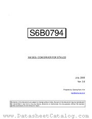 S6B0794 datasheet pdf Samsung Electronic