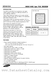 KS16112 datasheet pdf Samsung Electronic