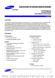 S524C20D10 datasheet pdf Samsung Electronic