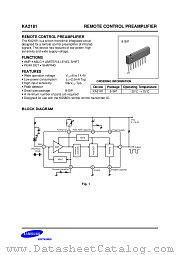 KA2181 datasheet pdf Samsung Electronic
