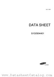 S1D2504A01 datasheet pdf Samsung Electronic