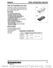 KDA0316 datasheet pdf Samsung Electronic
