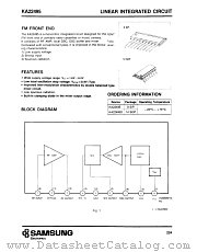 KA22495 datasheet pdf Samsung Electronic