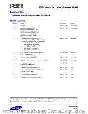 K7B801825M datasheet pdf Samsung Electronic