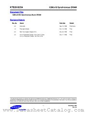 K7B201825A datasheet pdf Samsung Electronic