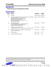 K7A401800M datasheet pdf Samsung Electronic
