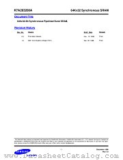 K7A203200A datasheet pdf Samsung Electronic