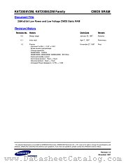 K6T2008V(U)2M FAMILY datasheet pdf Samsung Electronic