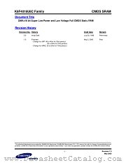 K6F4016U6C FAMILY datasheet pdf Samsung Electronic