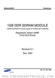 M383L2923MT1 datasheet pdf Samsung Electronic
