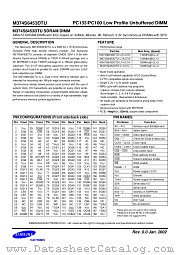 M374S6453DTU datasheet pdf Samsung Electronic