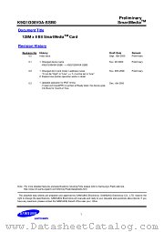 K9Q1G08V0A-SSB0 datasheet pdf Samsung Electronic