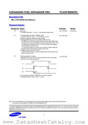 K9F6408U0B datasheet pdf Samsung Electronic