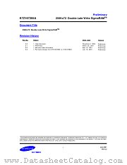 K7Z167285A datasheet pdf Samsung Electronic