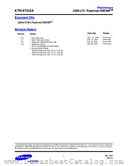 K7N167245A datasheet pdf Samsung Electronic