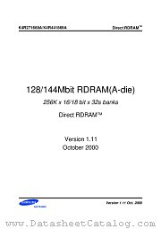 K4R441869A-N(M) datasheet pdf Samsung Electronic