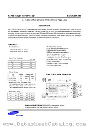 K4F661612D, K4F641612D datasheet pdf Samsung Electronic