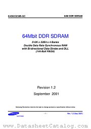 K4D623238B-G(Q)C datasheet pdf Samsung Electronic