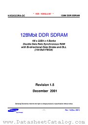 K4D26323RA-GC datasheet pdf Samsung Electronic