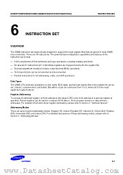 INSTRUCTION SET datasheet pdf Samsung Electronic