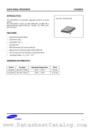 KA22293Q datasheet pdf Samsung Electronic