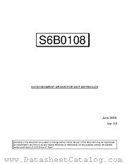 S6B0108 datasheet pdf Samsung Electronic