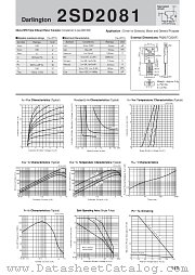 2SD2081 datasheet pdf Sanken