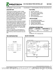 SC1103 datasheet pdf Semtech