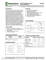SC1628 datasheet pdf Semtech