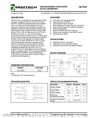 SC1578 datasheet pdf Semtech