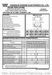 US1KB datasheet pdf Shanghai Sunrise Electronics