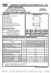 US2B datasheet pdf Shanghai Sunrise Electronics