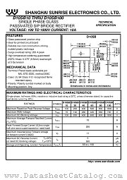 D10SB100 datasheet pdf Shanghai Sunrise Electronics