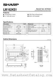 LM162KS1 datasheet pdf SHARP