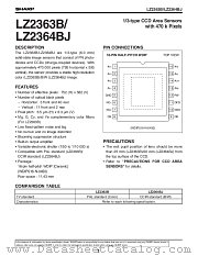 LZ2363B datasheet pdf SHARP