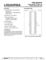 LH5324P00A datasheet pdf SHARP