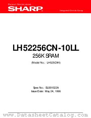LH52256CN-10LL datasheet pdf SHARP