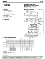 PC906 datasheet pdf SHARP